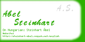 abel steinhart business card